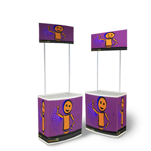 工厂价格PP促销台高品质便携式贸易展览会柜台促销台 - Product Image 6