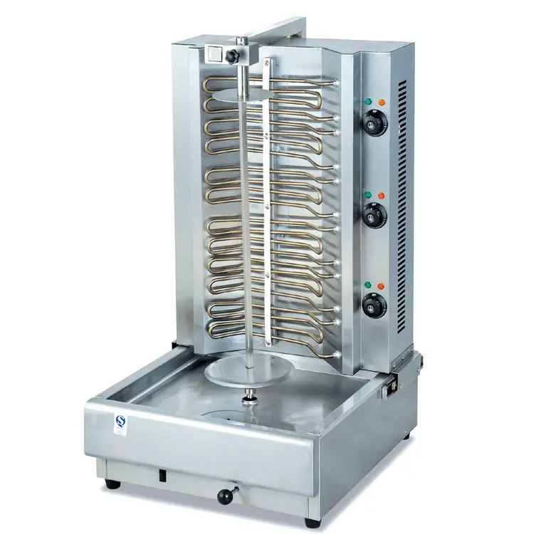 Máquina rotativa eléctrica turca de Shawarma Kebab, suministro de fábrica profesional de alta resistencia