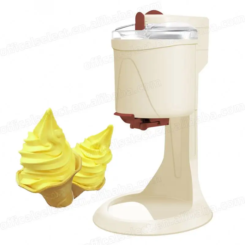 Multi Funtion portátil Ice Cream Maker Machine Kitchen Appliance Ice Cream Maker, iogurte congelado com receitas