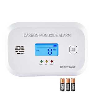 Alarma portátil con detector de CO de 85dB con pantalla LCD independiente para el hogar, garaje, sótano, uso de seguridad, baterías AA alimentadas por ABS - Product Image 2