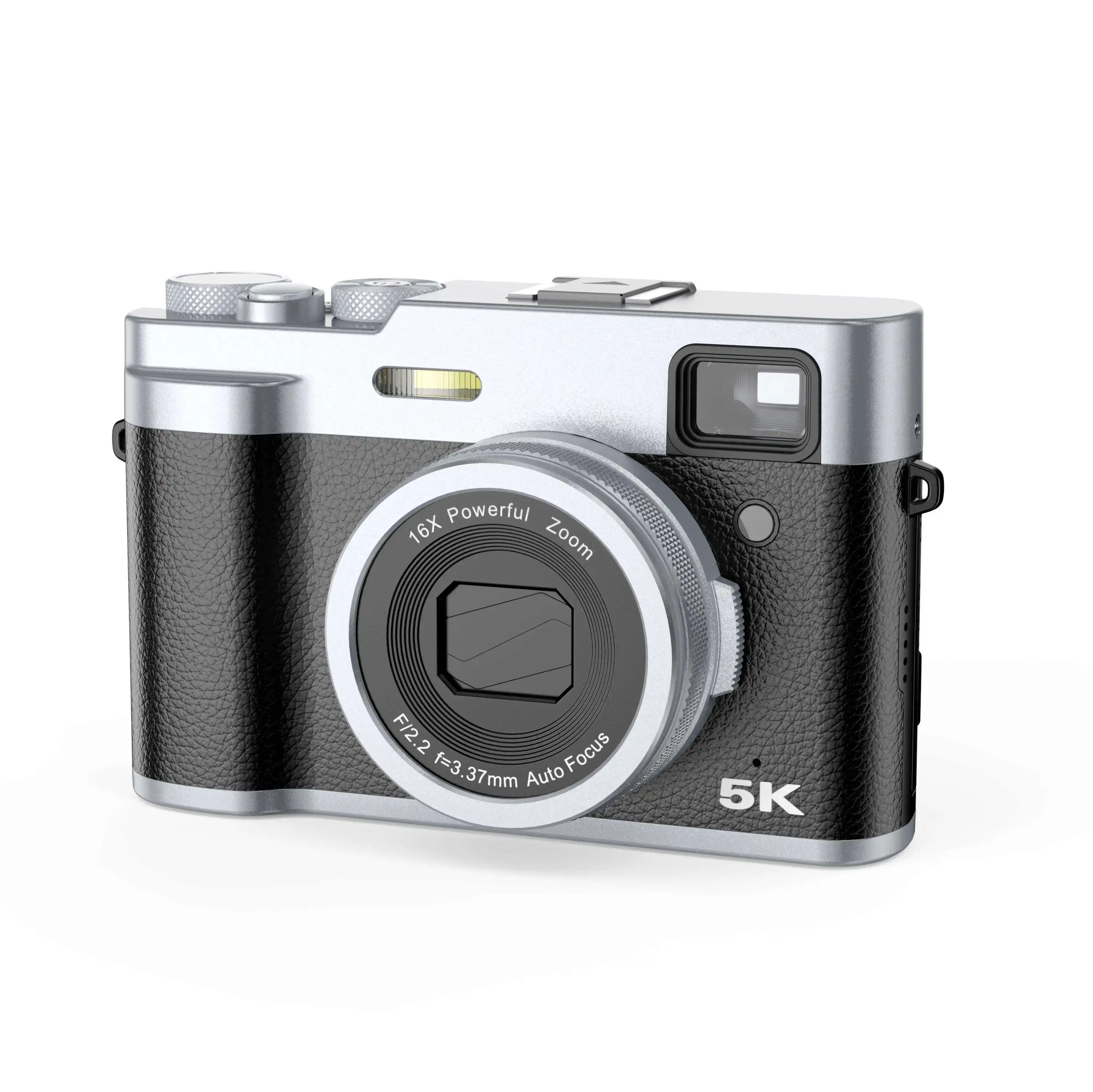 Nuovissimo obiettivo HD in stile DSLR a buon mercato 5K48MP videocamera digitale portatile professionale Vlog fotocamera 48 Mega pixel Mini fotocamera digitale