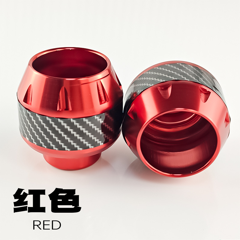 Carbon fiber sticker style in red