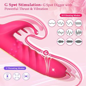 YPM Blended <strong>Climaxes</strong> 3 Tongue Licking Vibrator with Thrusting and 10 Vibrating 360 Swagging Rotating Beads 3 Stimulator Sex Toys - Product Image 3