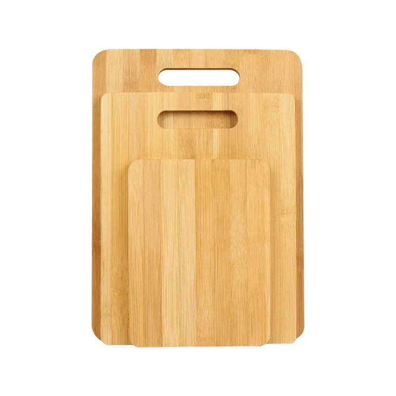 JOYWAVE Hot sale Food Grade Natural Bamboo Wood Cutting Chopping Board for kitchen and home