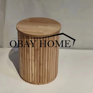热卖木质边桌复古实木边桌乡村罗纹边桌活动 - Product Image 4