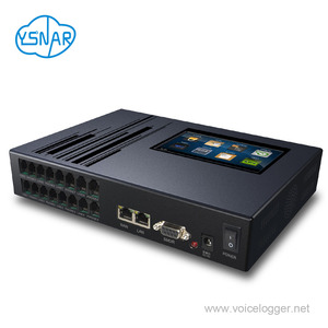 8-Port Standalone PBX SMDR Network Voice Logger With 5&quot; Touch Screen, 8CH Intercom/Radio/Call Voice Recorder With SD Card No HDD - Product Image 6