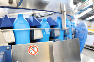 Automatische Haustier flaschen Feeder Entschlüsse lungs maschinen Shampoo PE Flaschen arrangieren und sortieren Maschine