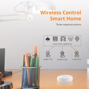Zemismart Tuya Zigbee мини беспроводной переключатель с питанием от батареи умный дом управление приложением с одной кнопкой сцены для домашней автоматизации - Product Image 4