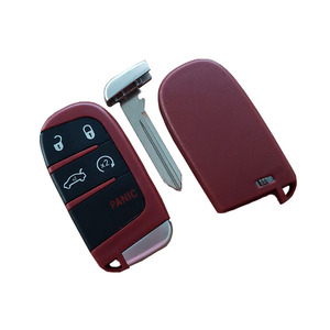 Red D-odge 5 Button Smart Remote Car <strong>Key</strong> Fob Vehicle <strong>Keys</strong> for Ch-arger SRT Hellcat RED (FCC ID : M3N40821302) - Product Image 1