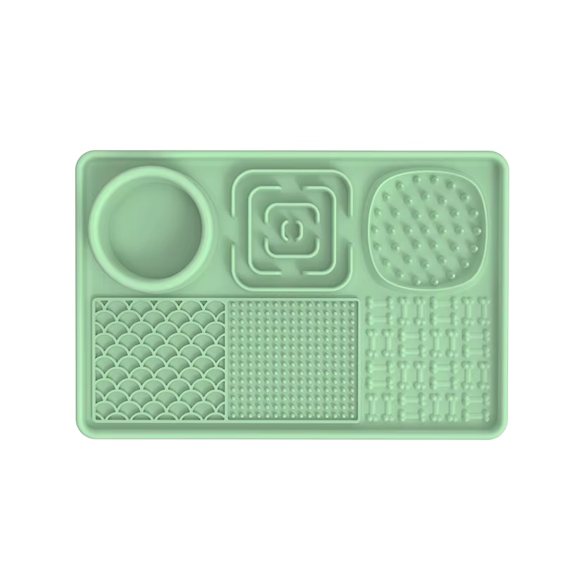 Tapis à lécher rectangulaire (vert)
