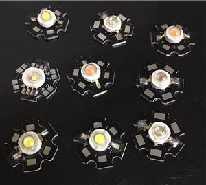 1W3WハイパワーLEDダイオードチップホワイトウォームレッドオレンジ光源、アルミニウム基板LEDランプビーズ20MMはんだPCB