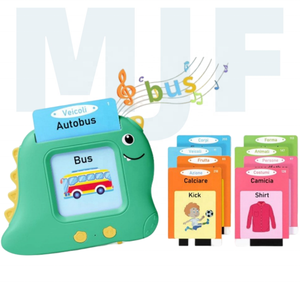 Herramienta educativa temprana para niños MJF, máquina de tarjetas cognitivas, máquina de aprendizaje de idiomas de voz para niños pequeños - Product Image 1