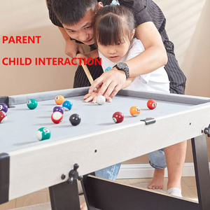 Mini 6ft hồ bơi bàn 3-in-1 có thể gập lại nhà bàn bi-a với bóng bàn & Hockey không khí len đệm chất liệu - Product Image 2