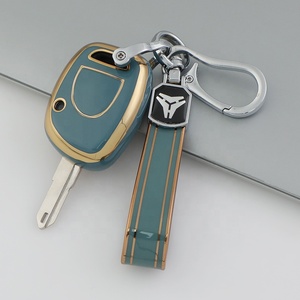 Fabrika toptan altın hattı Renault araba anahtar kapağı kılıfı Renault CLIO 2 Renault Twingo TPU anahtarlık - Product Image 6