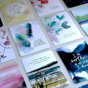 Inspirational Motivational Positive With Empowering Actions Positive Mindfulnes for Woman Affirmation Cards