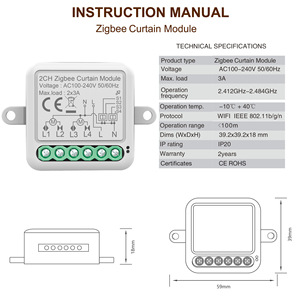 Oem odm多機能tuyaRFカーテンミニスイッチモジュール3A12チャンネルalexaGoogleホームジグビーブレーカー - Product Image 4