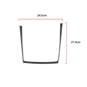 BMW X5X6 08-13 modelleri için iç değişiklik parçaları bardak tutucu çerçeve karbon fiber dekoratif çıkartmalar - Product Image 2