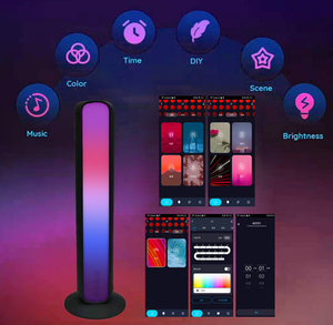 แถบไฟ LED อัจฉริยะสำหรับเล่นเกม,มี10โหมดไดนามิกและโหมดซิงค์เพลงระบบบลูทูธแอป IR รีโมตไฟสร้างบรรยากาศแบบ DIY ควบคุมด้วยแอป