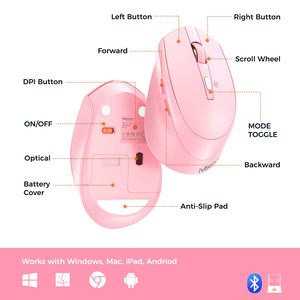 Meetion DirectorA Usb <strong>Android</strong> <strong>Keyboard</strong> <strong>Mouse</strong> with Wrist Rest Dual Bluetooth 3 Levels of Adjustable DPI <strong>Keyboard</strong> and <strong>Mouse</strong> Bt - Product Image 6