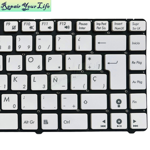 Bàn phím máy tính xách tay SP Tây Ban Nha cho <span class=keywords><strong>Asus</strong></span> Zenbook <span class=keywords><strong>U36</strong></span> u36s U36SD U36SG U36SD-A1 MP-10H76E0-5281 Bàn phím không có đèn nền mới màu trắng - Product Image 3
