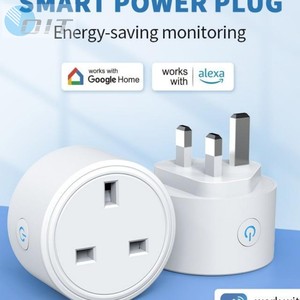 OIT 13A Smart Socket Wifi Monitor de energía Alexa Control de voz Multi Socket Plug UK Socket para Smart Home Power Plugs - Product Image 3