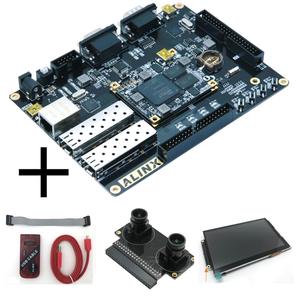 XILINX Artix-7 A7 <span class=keywords><strong>FPGA</strong></span> scheda di sviluppo XC7A100T <span class=keywords><strong>Ethernet</strong></span> 2SFP RS232 VGA ALINX Brand (scheda + caricatore JTAG + fotocamera/modulo LCD da 7 ")