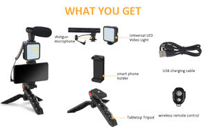 Smartphone and Camera Vlogging Studio <strong>Kits</strong> Video Shooting Photography Led Light Vlogging <strong>Kit</strong> - Product Image 4