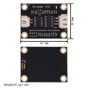 TDSセンサーメーターV1.0ボードモジュール水メーターフィルター測定水質Arduino R3用 - Product Image 6