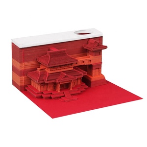 促销礼品创意纸便签贴传统建筑遮挡3D记事本 - Product Image 4