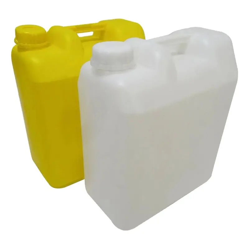 Cilindro plástico do cilindro químico do amarelo quadrado 20L para armazenar recipientes plásticos Tambores plásticos