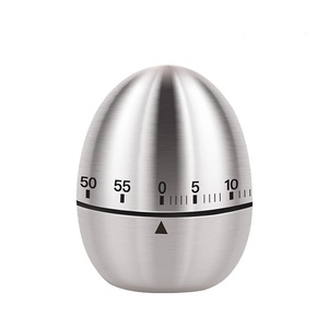 Orologio da cucina con conto alla rovescia per il conto alla rovescia per la casa creativa orologio per il conteggio degli strumenti di cottura 60 minuti in acciaio inossidabile uovo - Product Image 1