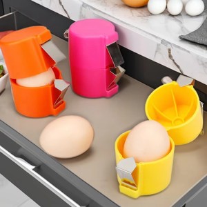 Manuel çelik yumurta kraker çırpıcı plastik açıcı ve ayırıcı kırma ham yumurta kabukları mutfak alet ev kullanımı için - Product Image 4