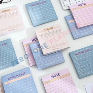 Bloc de notas adhesivas de papel simple cuadrado de impresión personalizada, minimalista funcional para planificador, diario - Product Image 6