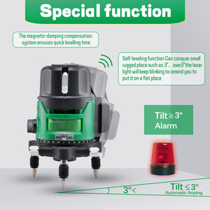 Proyector de línea láser de nivel infrarrojo de grado industrial y DIY para uso en exteriores Luz verde automática de alta precisión - Product Image 4