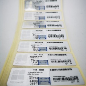 Calcomanía de clave de licencia genuina Win 10 Pro 100% activación en línea Win 11 Pro OEM COA Pegatina código de etiqueta enviado por Fedex DHL UPS - Product Image 3