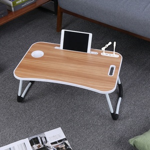 Mesa de estudio plegable para ordenador portátil, cajón de almacenamiento pequeño - Product Image 6