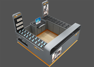 Display Counter Mobile Phone Showcase Stand Cell Phone Store Fixtures Mobile Shop