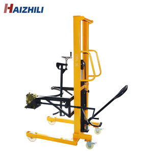 Equipo de manipulación de materiales HaizhiLi, apilador elevador de tambor de aceite directo de fábrica con capacidad de carga de 350kg, portador de tambor con aro - Product Image 4