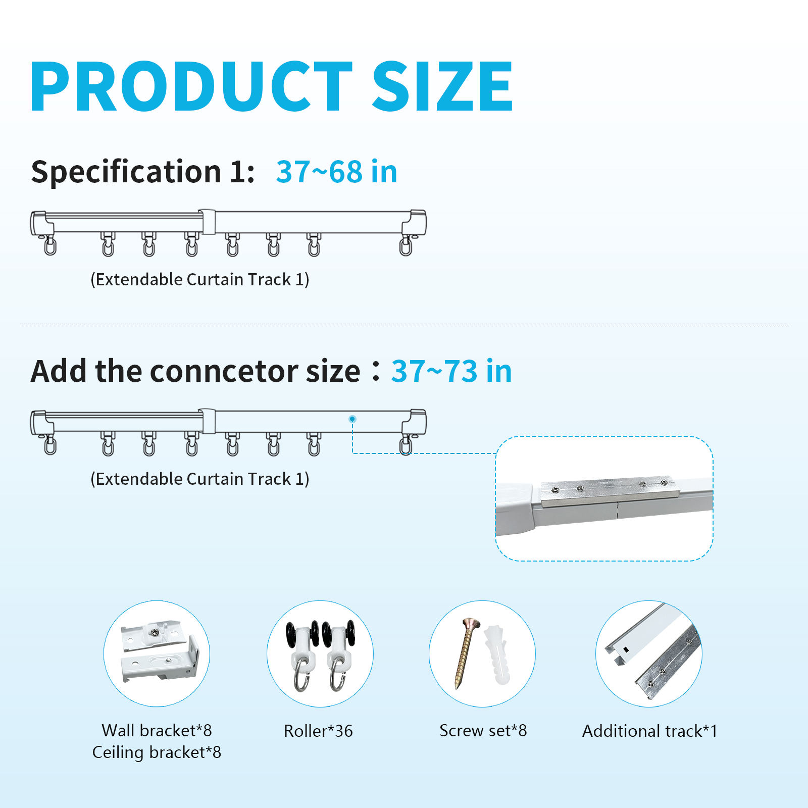 95-185เซนติเมตร (37-73in)