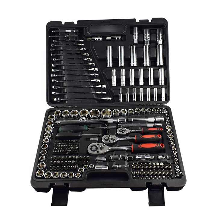 Set di chiavi a cricchetto Multi-specifica professionale da 216 pezzi utensili manuali per la riparazione Auto personalizzabili