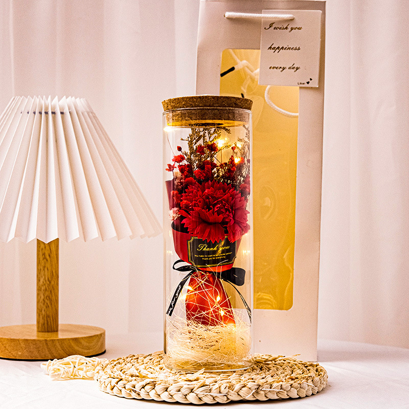 Wishing Bottle Carnation Red