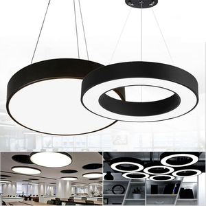 1000mm円形半円LEDペンダントライトサークルLEDモダンシャンデリア - Product Image 4