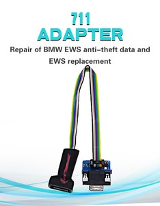 Programador de llave de coche con adaptador 711 y lector EWS, garantía de 1 año, reparación de fecha antirrobo BMW y herramienta de reemplazo EWS