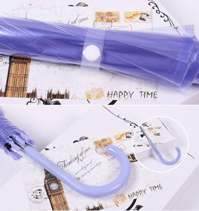 透明透明雨伞PVC雨圆顶泡泡雨遮阳伞长柄直棍伞 - Product Image 3