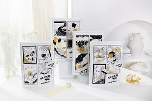 32K Kawaii siêu nhân vũ trụ PU da máy tính xách tay màu trang với từ tính cho sinh viên - Product Image 2