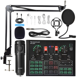 高品质USB音频接口专业V9 X专业声卡混音器BM-800话筒套装演播室现场录制 - Product Image 1