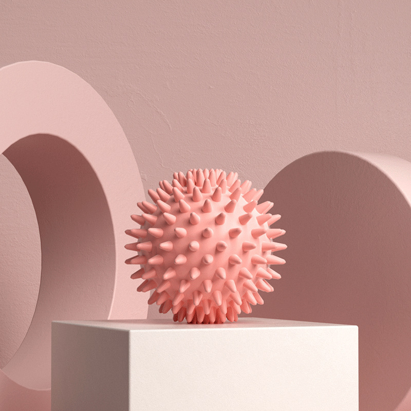 Palla riccio rosa - confezione opp