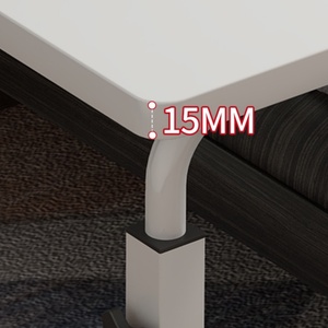 Mesa dobrável ajustável para computador com elevador de altura ajustável 60x40cm com rodízios para casa