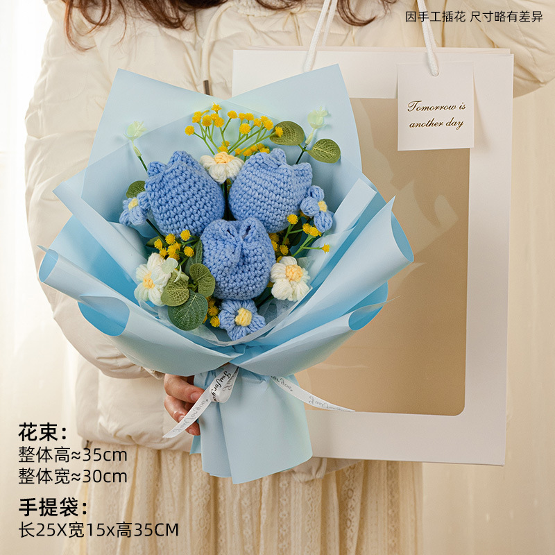 Produit fini tulipe bleue