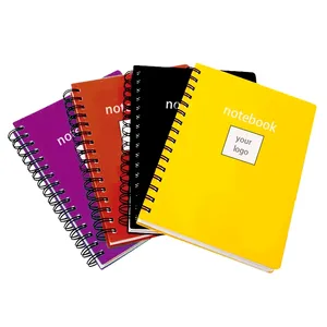 Venta al por mayor de fábrica personalizable barato A4 A5 A6 tamaño de tapa dura espiral cuaderno de papel escolar para estudiantes Impresión de cuadernos